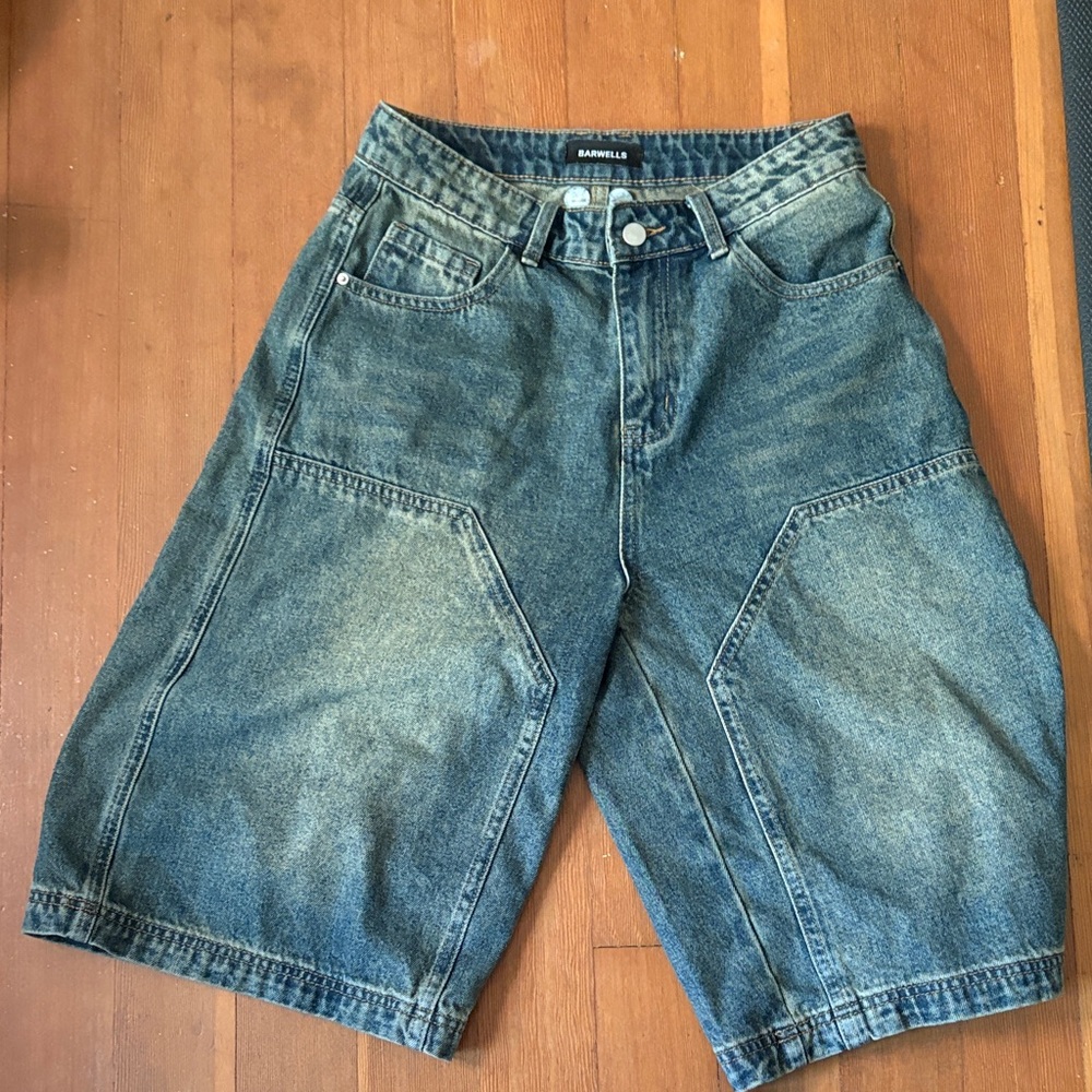 Blue Denim Men Shorts